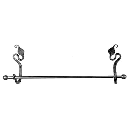 Acorn Mfg Leaf 16 Inch Fancy Towel Bar LBEBP